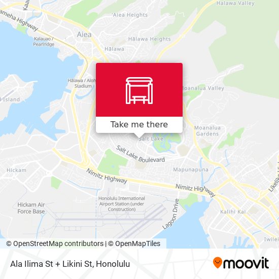 Mapa de Ala Ilima St + Likini St