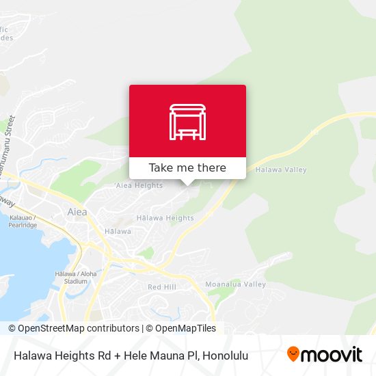 Halawa Heights Rd + Hele Mauna Pl map