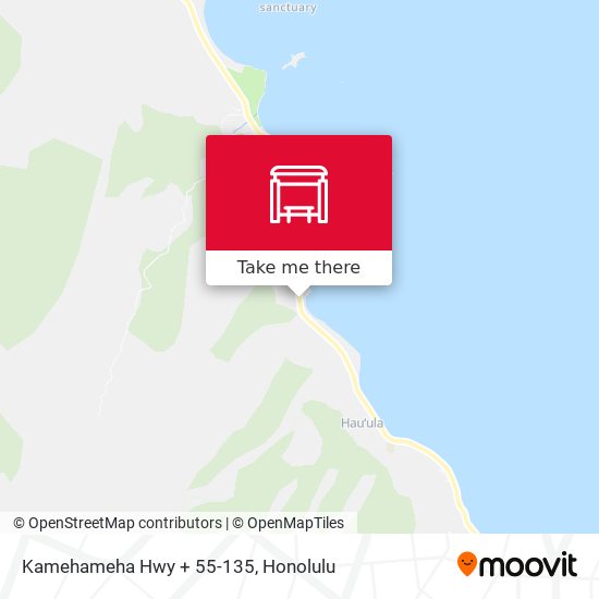 Kamehameha Hwy + 55-135 map