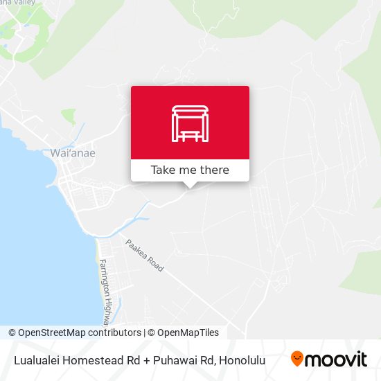 Lualualei Homestead Rd + Puhawai Rd map