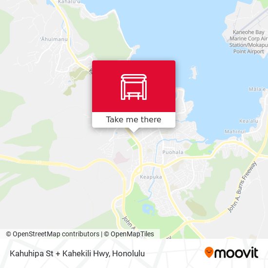 Kahuhipa St + Kahekili Hwy map