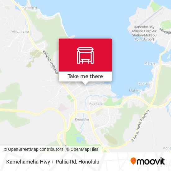 Kamehameha Hwy + Pahia Rd map