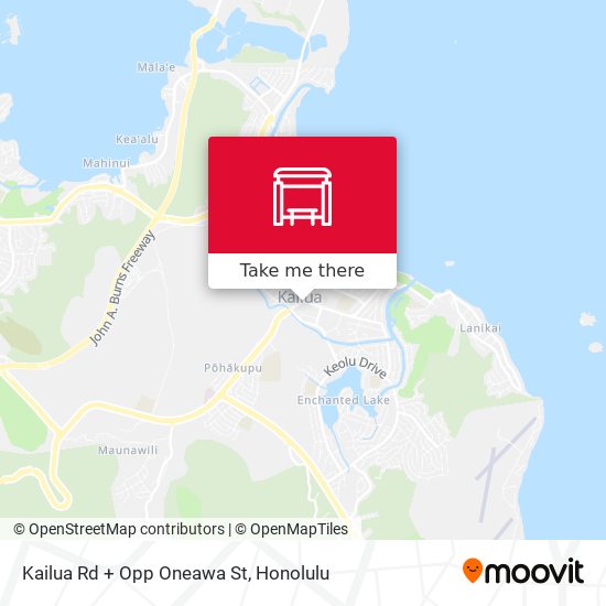 Kailua Rd + Opp Oneawa St map