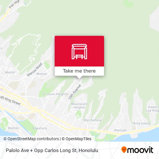 Palolo Ave + Opp Carlos Long St map