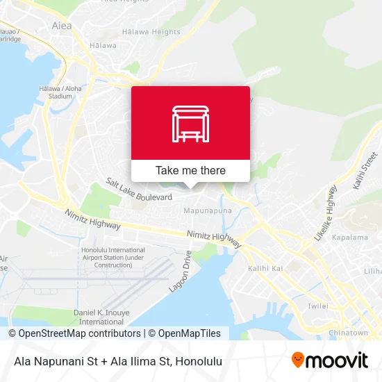 Mapa de Ala Napunani St + Ala Ilima St