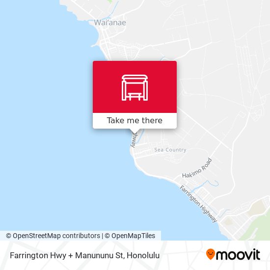 Mapa de Farrington Hwy + Manununu St
