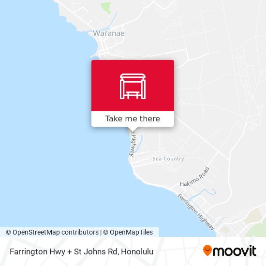 Farrington Hwy + St Johns Rd map
