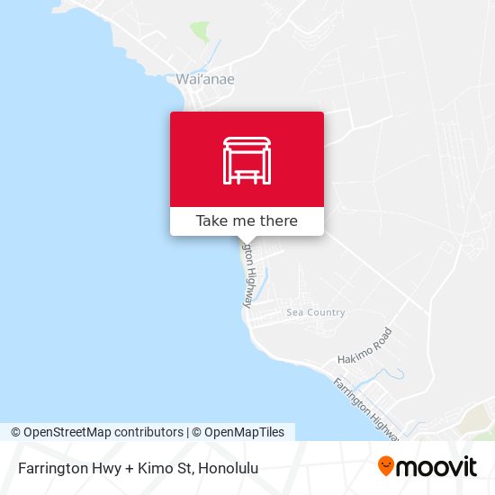 Farrington Hwy + Kimo St map