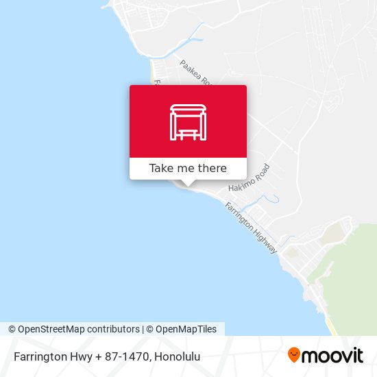 Farrington Hwy + 87-1470 map