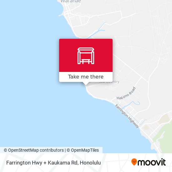 Mapa de Farrington Hwy + Kaukama Rd
