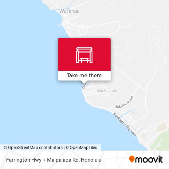 Mapa de Farrington Hwy + Maipalaoa Rd