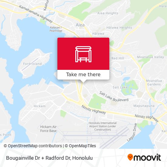 Bougainville Dr + Radford Dr map