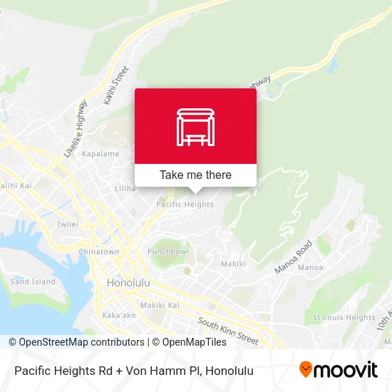 Pacific Heights Rd + Von Hamm Pl map