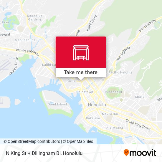 Mapa de N King St + Dillingham Bl