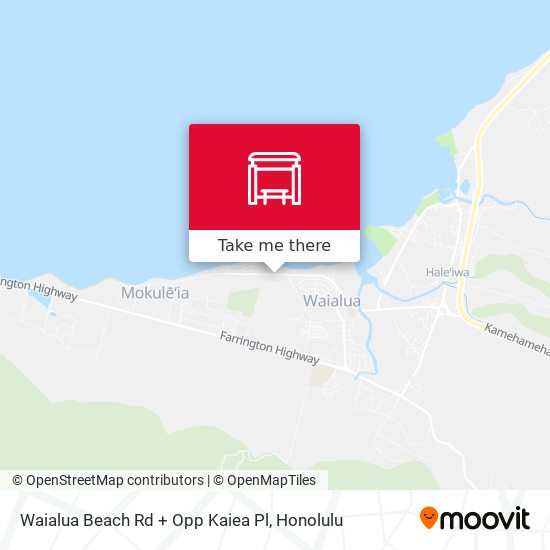Waialua Beach Rd + Opp Kaiea Pl map
