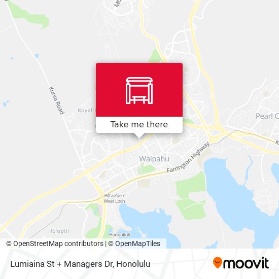 Mapa de Lumiaina St + Managers Dr