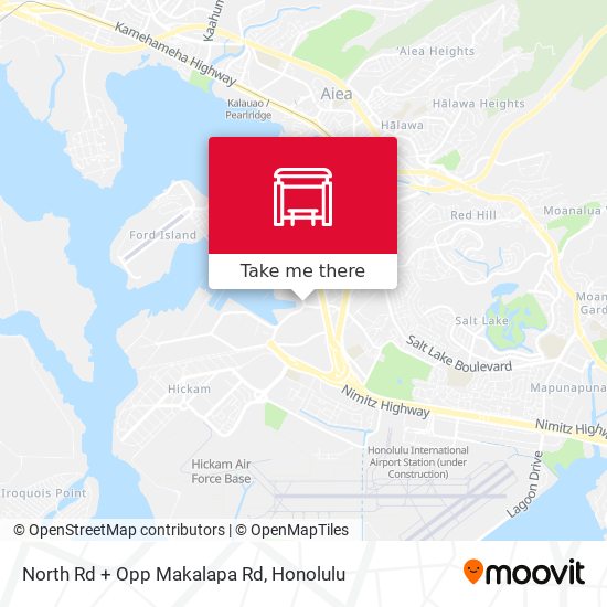 North Rd + Opp Makalapa Rd map