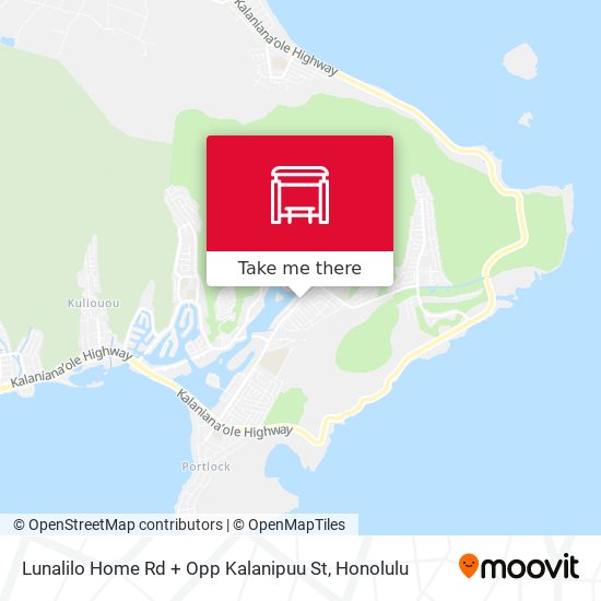 Lunalilo Home Rd + Opp Kalanipuu St map