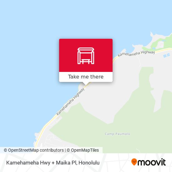 Kamehameha Hwy + Maika Pl map