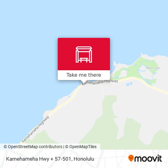 Kamehameha Hwy + 57-501 map