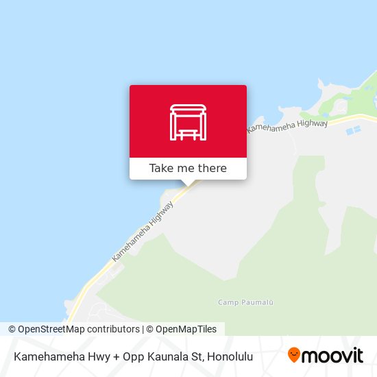 Kamehameha Hwy + Opp Kaunala St map