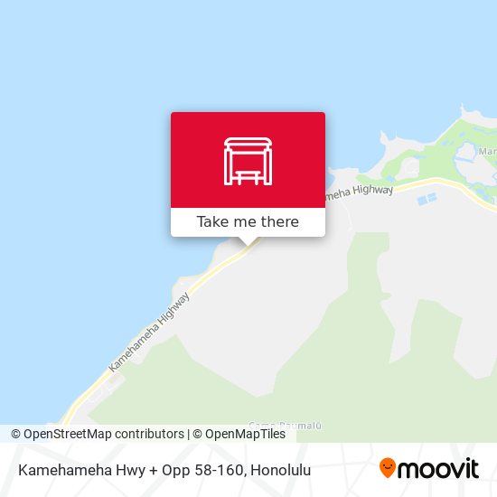 Kamehameha Hwy + Opp 58-160 map