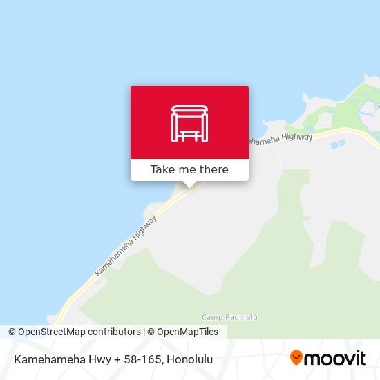 Kamehameha Hwy + 58-165 map