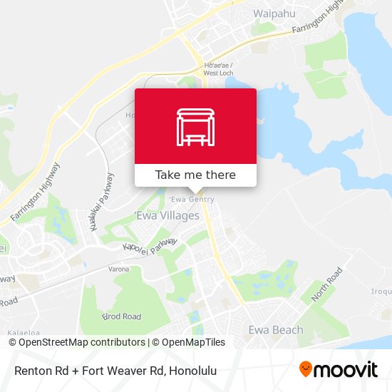 Renton Rd + Fort Weaver Rd map