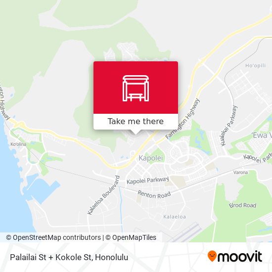 Palailai St + Kokole St map