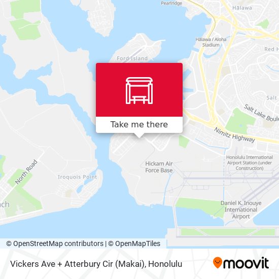 Vickers Ave + Atterbury Cir (Makai) map