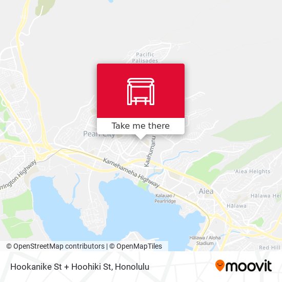 Hookanike St + Hoohiki St map