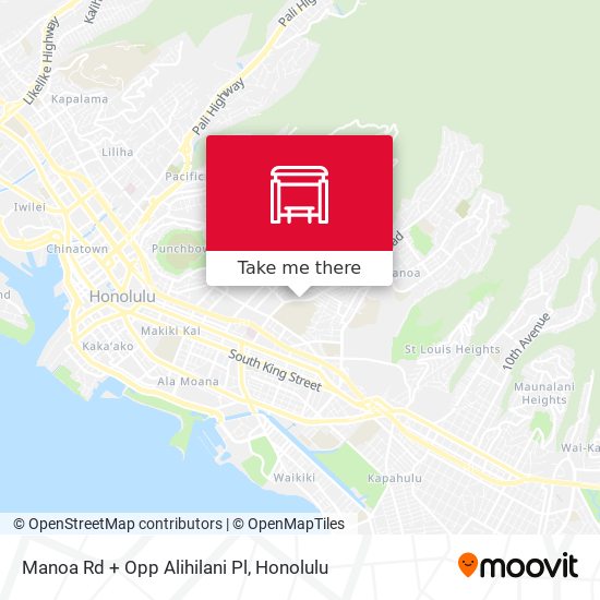 Manoa Rd + Opp Alihilani Pl map