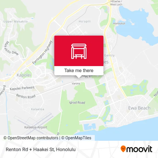 Renton Rd + Haakei St map