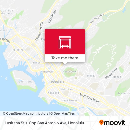 Mapa de Lusitana St + Opp San Antonio Ave