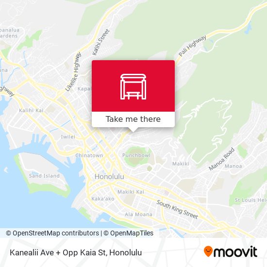 Mapa de Kanealii Ave + Opp Kaia St