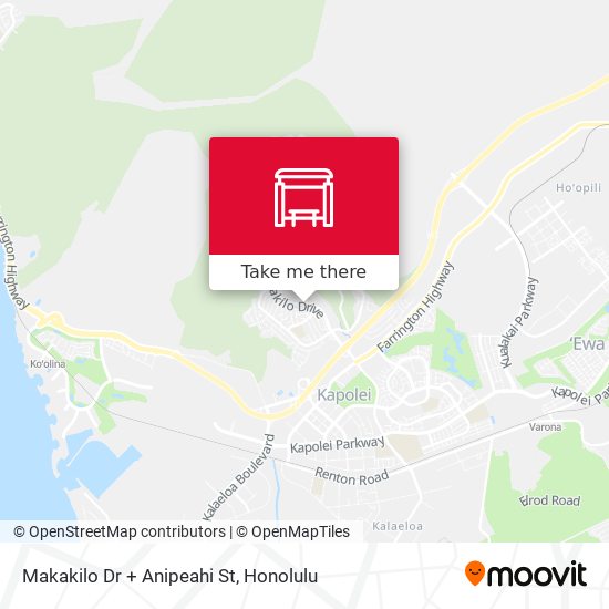 Mapa de Makakilo Dr + Anipeahi St