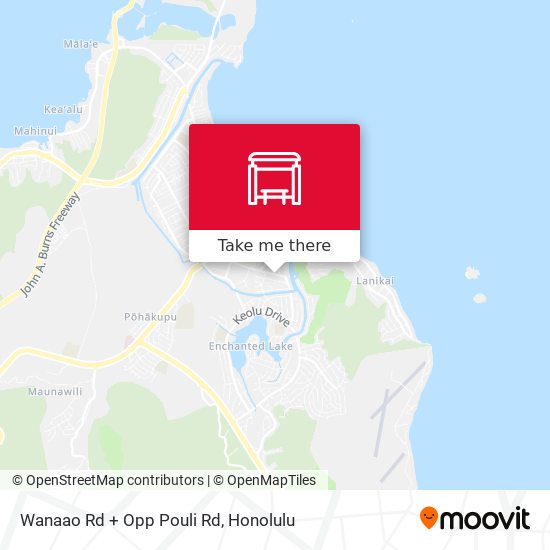 Wanaao Rd + Opp Pouli Rd map