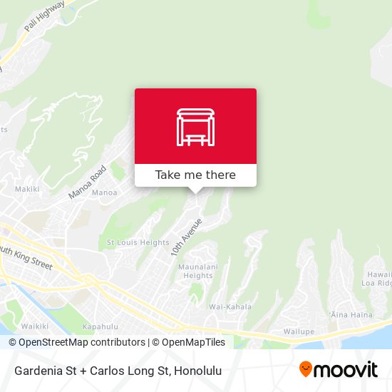 Gardenia St + Carlos Long St map
