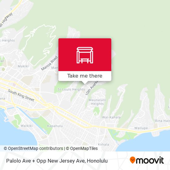 Mapa de Palolo Ave + Opp New Jersey Ave