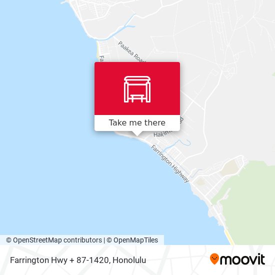 Farrington Hwy + 87-1420 map