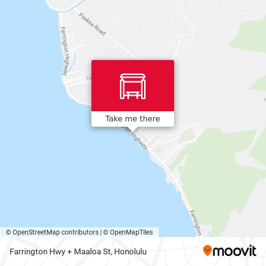 Farrington Hwy + Maaloa St map