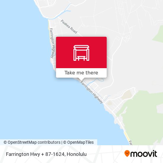 Farrington Hwy + 87-1624 map