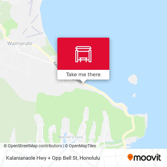 Mapa de Kalanianaole Hwy + Opp Bell St