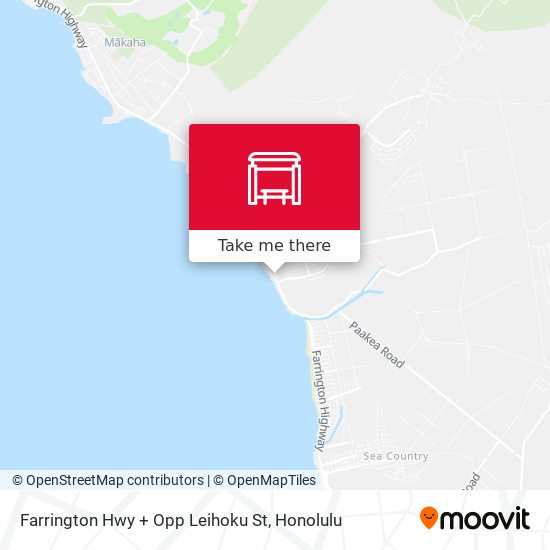 Mapa de Farrington Hwy + Opp Leihoku St