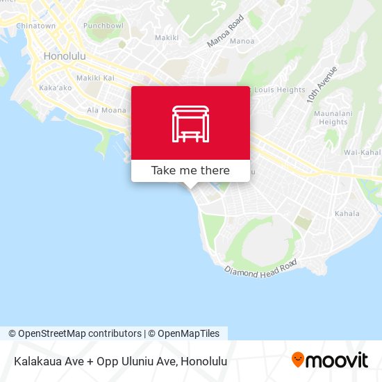 Kalakaua Ave + Opp Uluniu Ave map