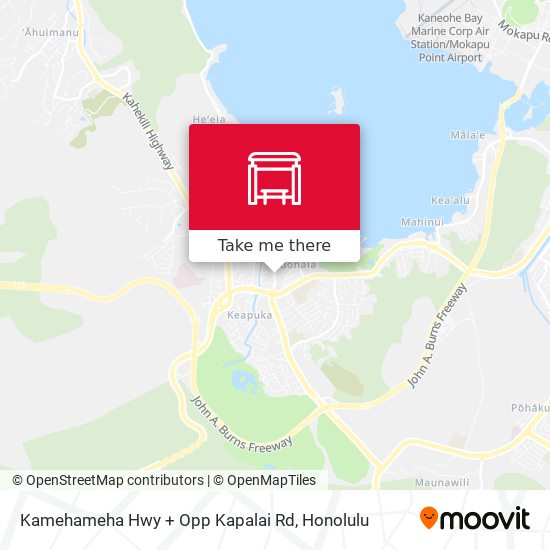 Mapa de Kamehameha Hwy + Opp Kapalai Rd