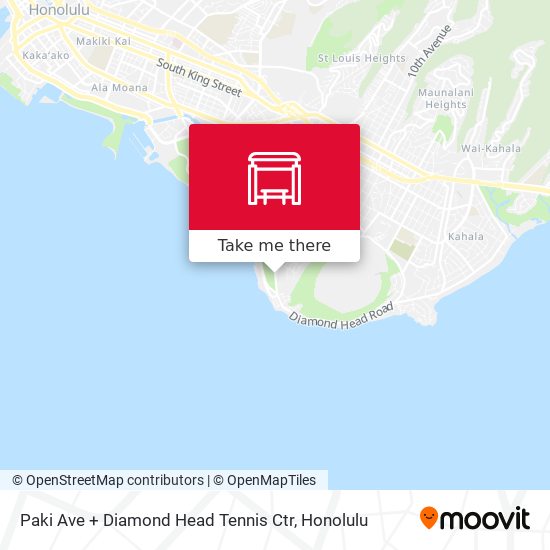Mapa de Paki Ave + Diamond Head Tennis Ctr
