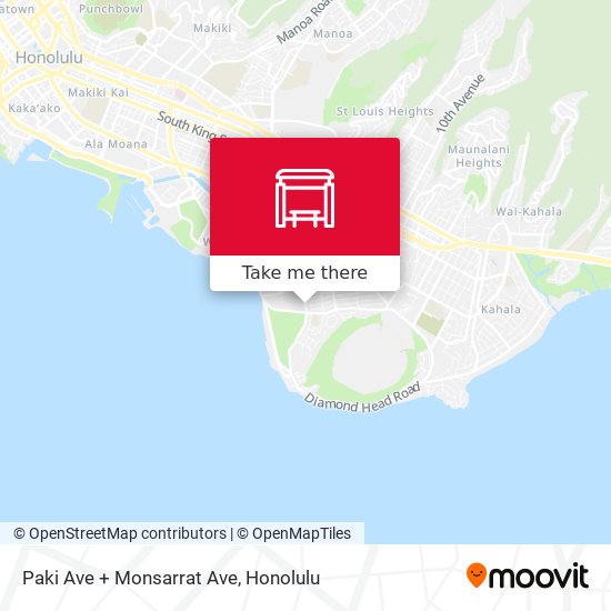 Mapa de Paki Ave + Monsarrat Ave