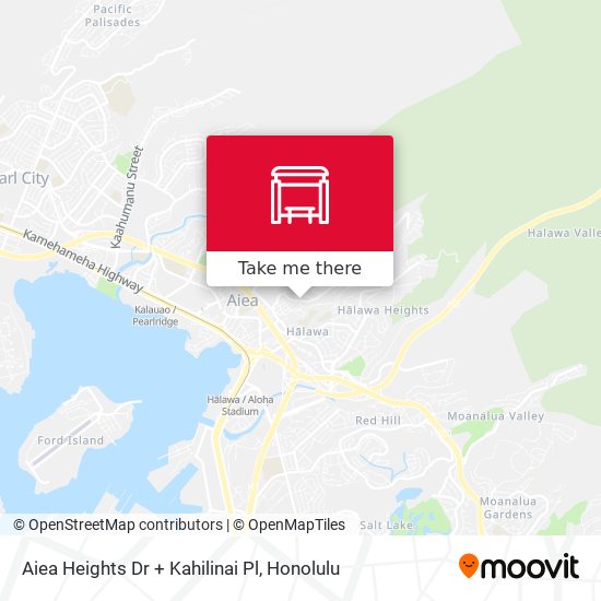 Aiea Heights Dr + Kahilinai Pl map