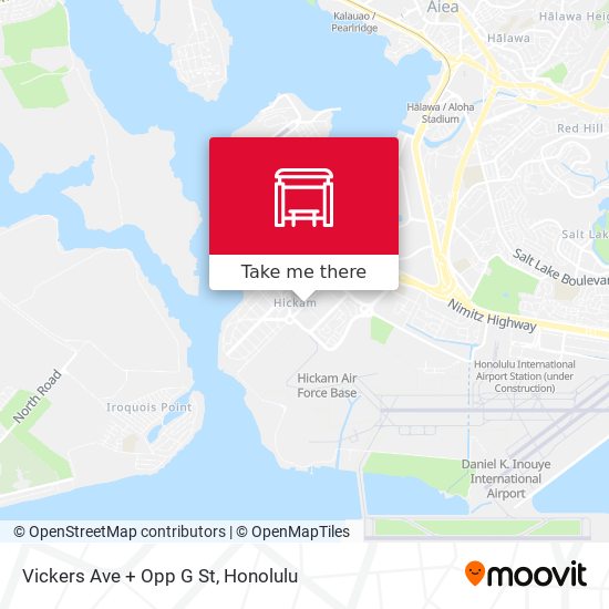 Mapa de Vickers Ave + Opp G St